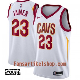 NBA Cleveland Cavaliers Trikot LeBron James 23 Nike 2017-18 Weiß Swingman - Kinder